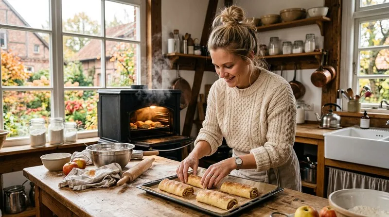 Frau backt Cannabis-Brownies im Ofen - Temperatur entscheidend