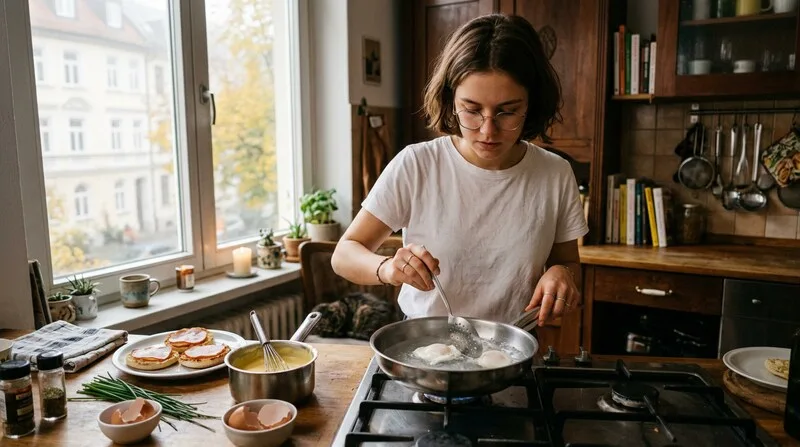 Entspanntes Fruehstueck als perfektes Microdosing-Setting