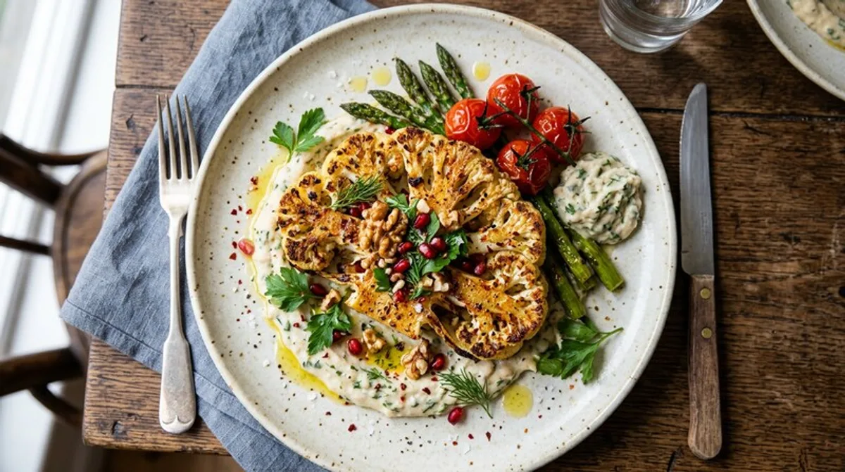 Cannabis-Blumenkohl-Steak