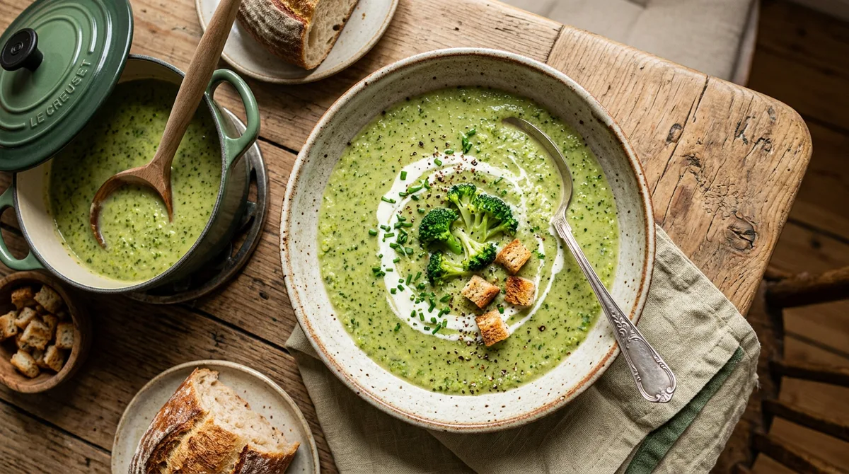 Cannabis Brokkoli-Creme-Suppe