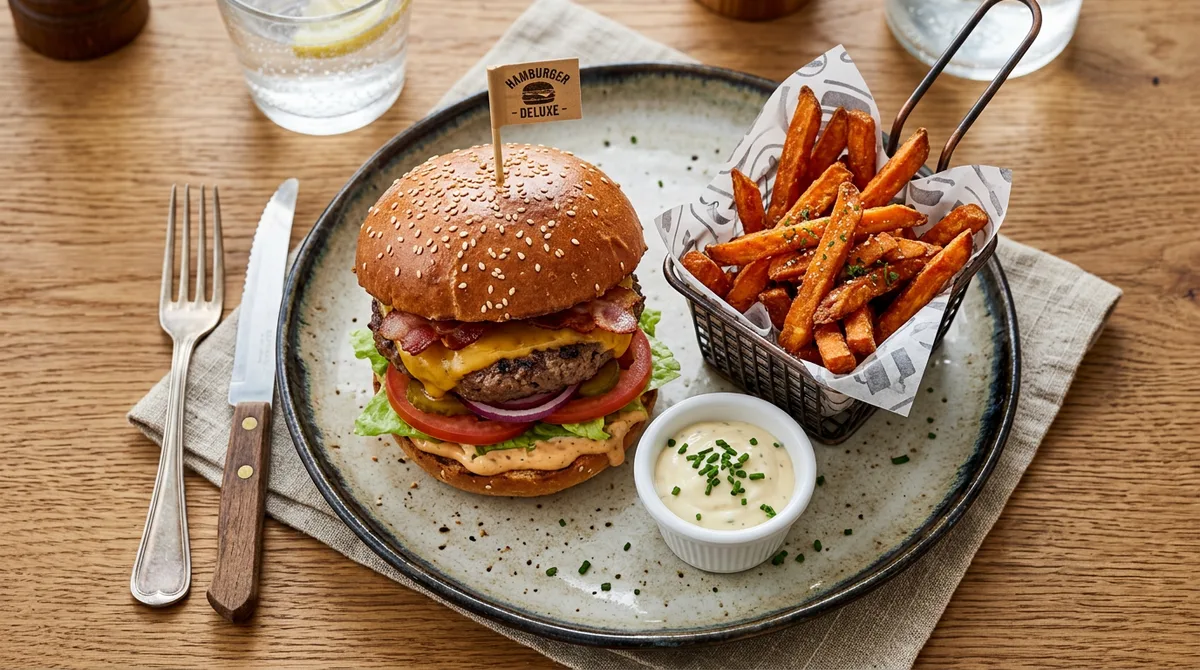 Cannabis-Burger mit Cheddar