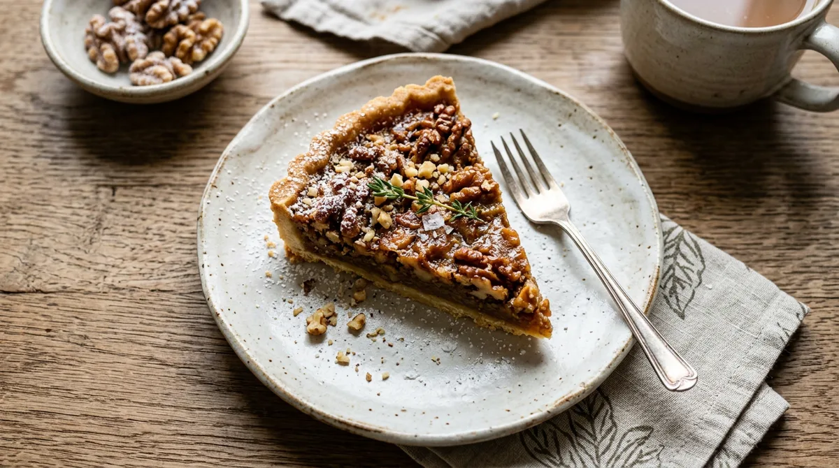 Infused Walnut Tart with Cannasugar