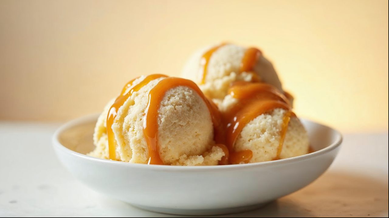 Cannabis Karamell-Eis