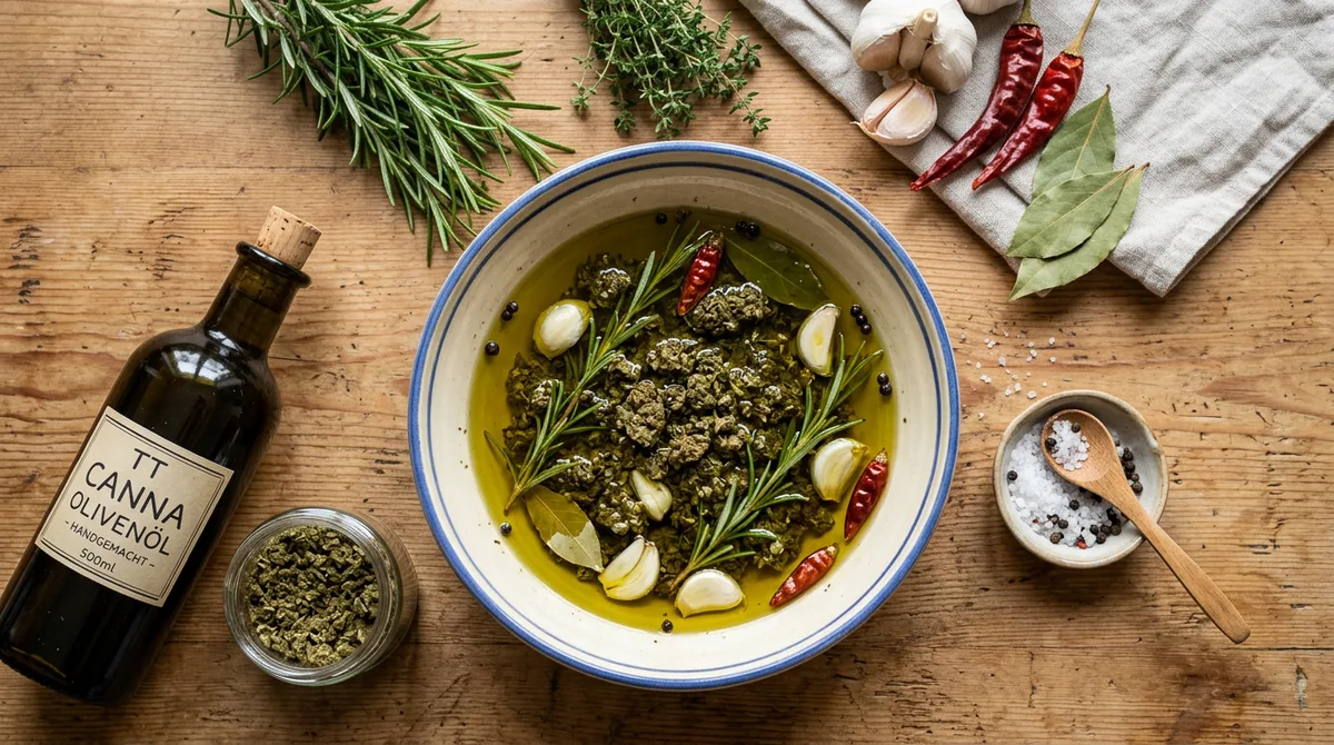 Cannabis-Olivenöl (Basis-Infusion TikTok)