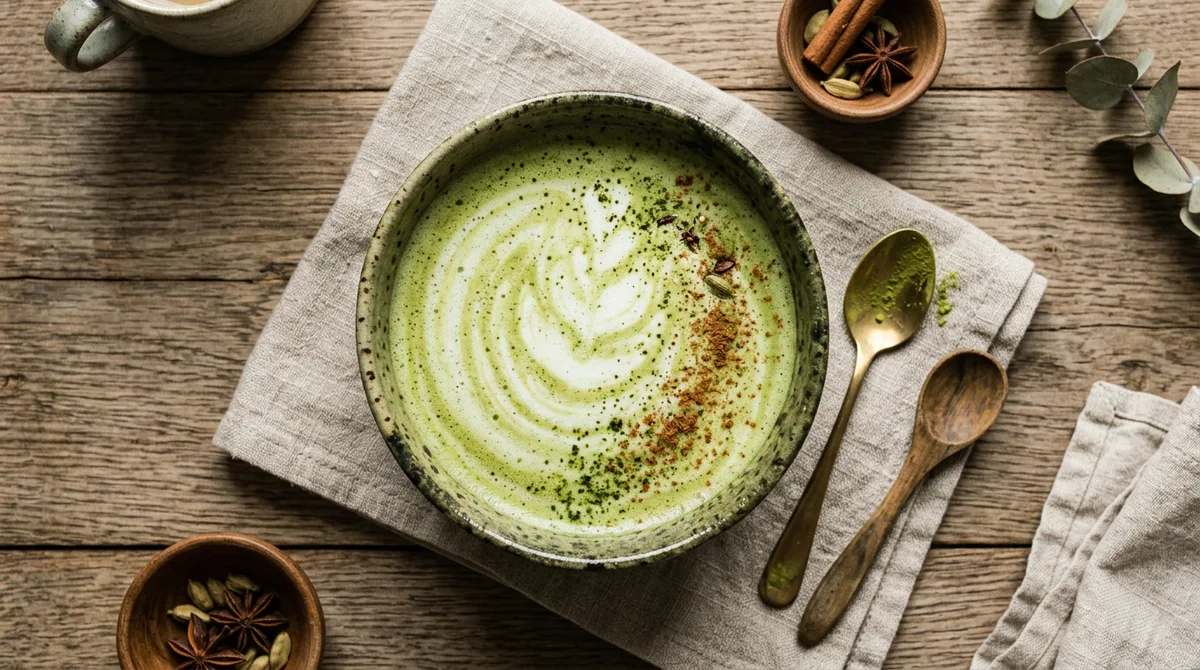Cannabis Chai-Matcha Fusion Latte