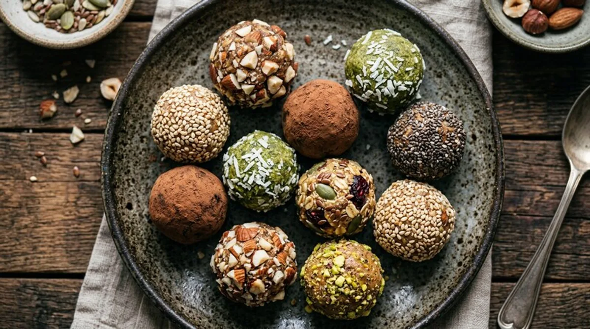 Cannabis-Energy Balls mit Dattel