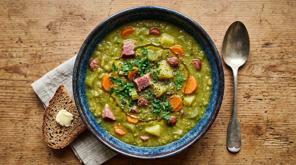 Deutsche Cannabis-Erbsensuppe