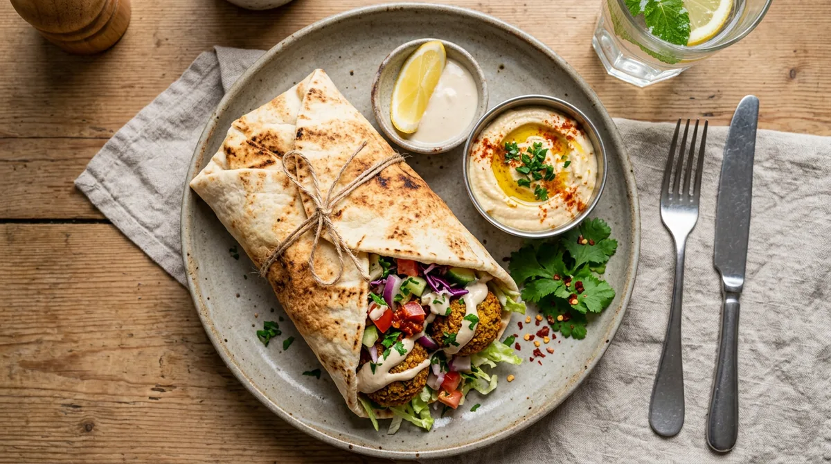 Cannabis Falafel Wrap