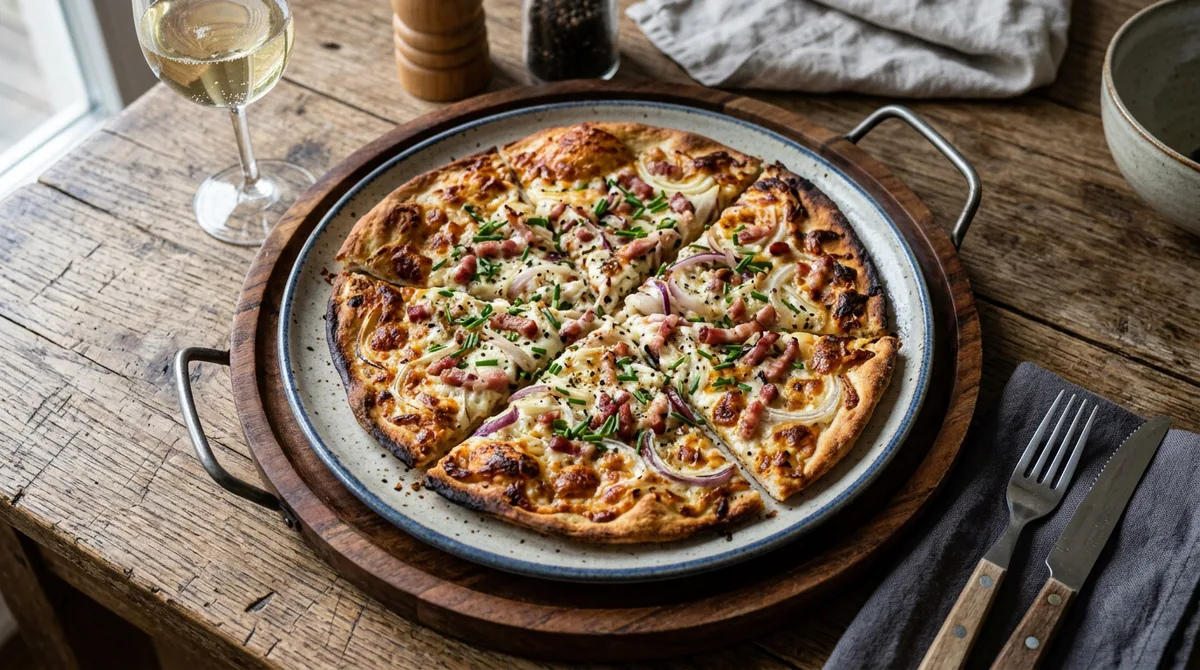 Elsässer Cannabis-Flammkuchen