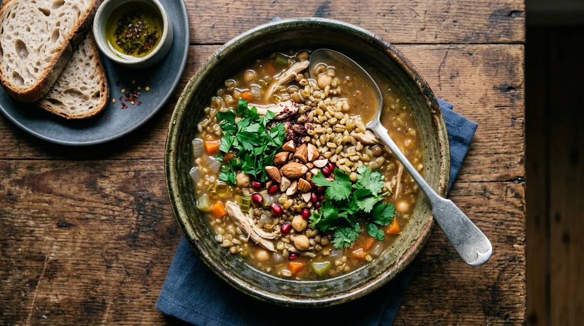 Cannabis Freekeh Soup