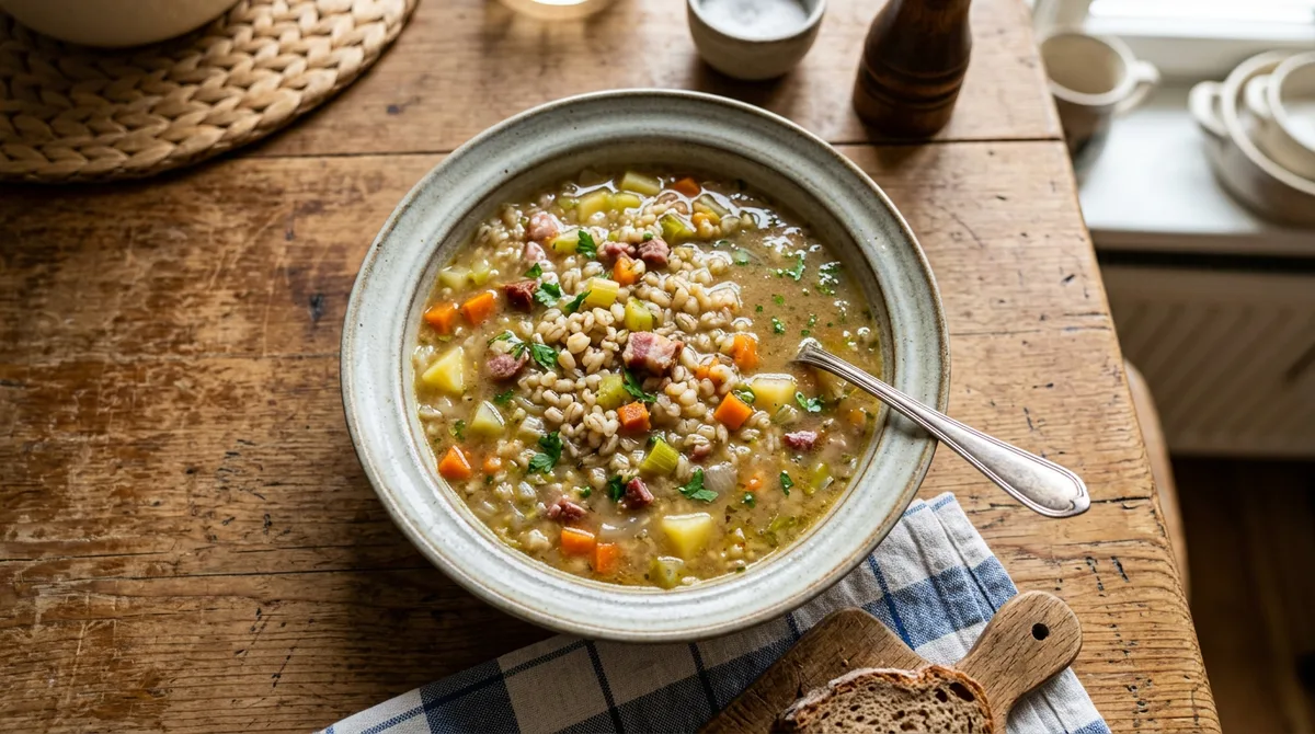 Cannabis Graupensuppe