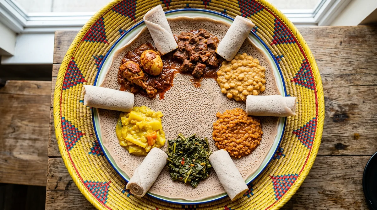 Cannabis Injera mit Doro Wat