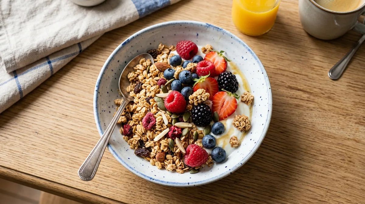 Cannabis Kellogg's Granola Frühstück — Knuspermüsli