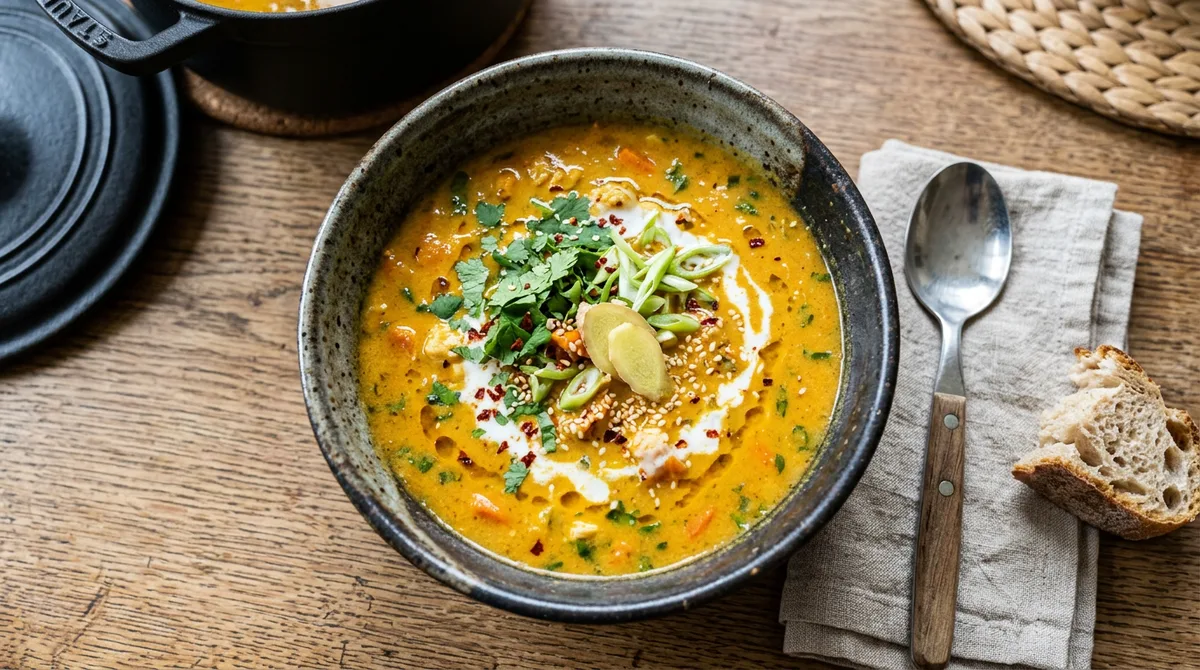 Cannabis Kokos-Ingwer-Suppe