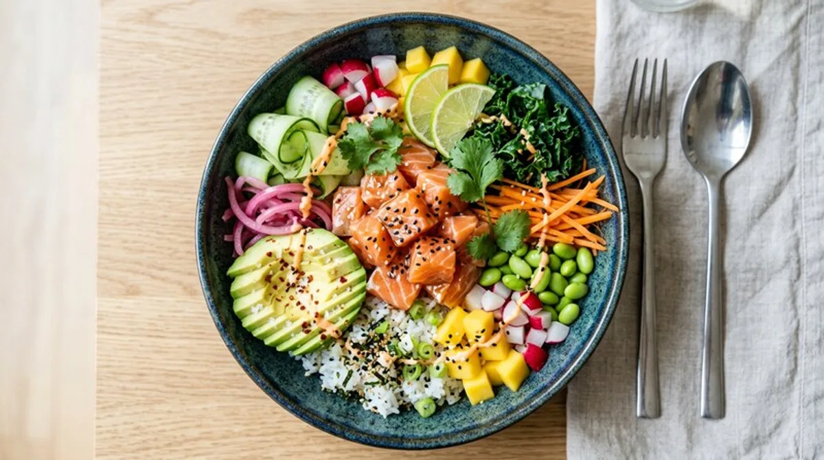 Cannabis Salmon Avocado Bowl