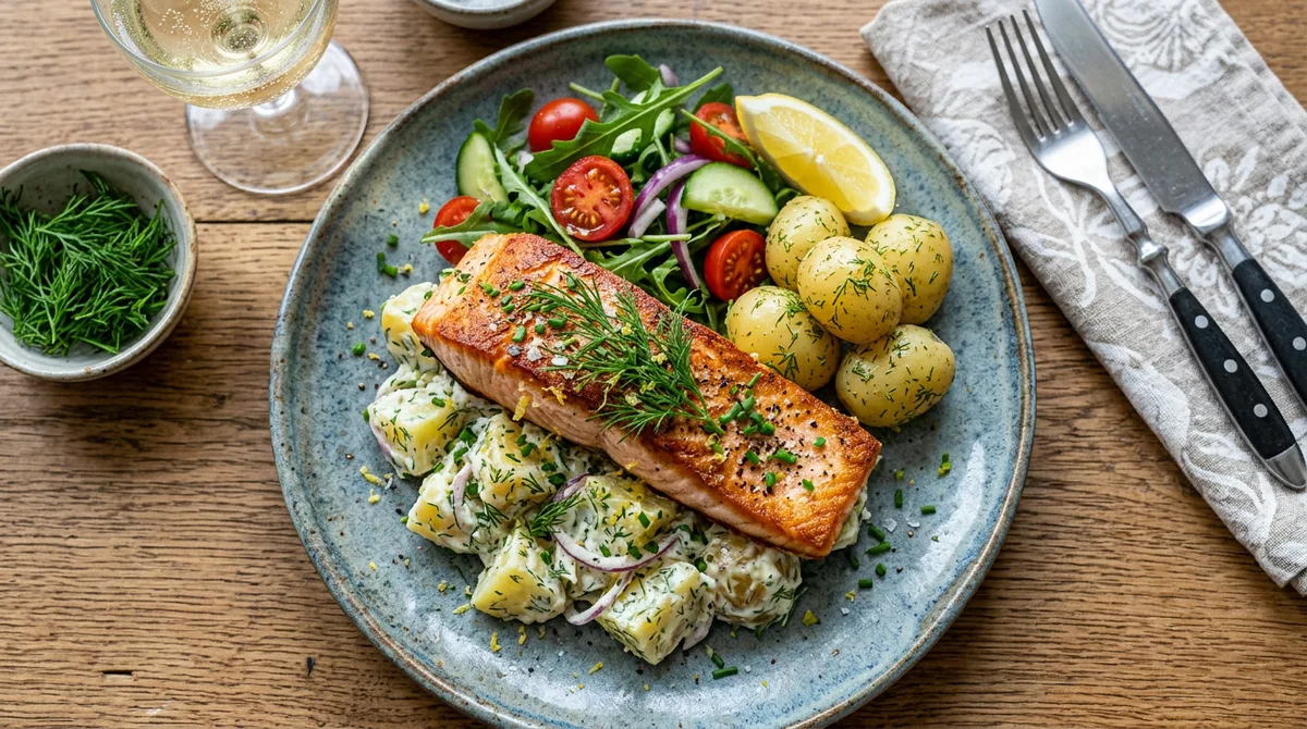 Cannabis-Lachs mit Dill-Butter