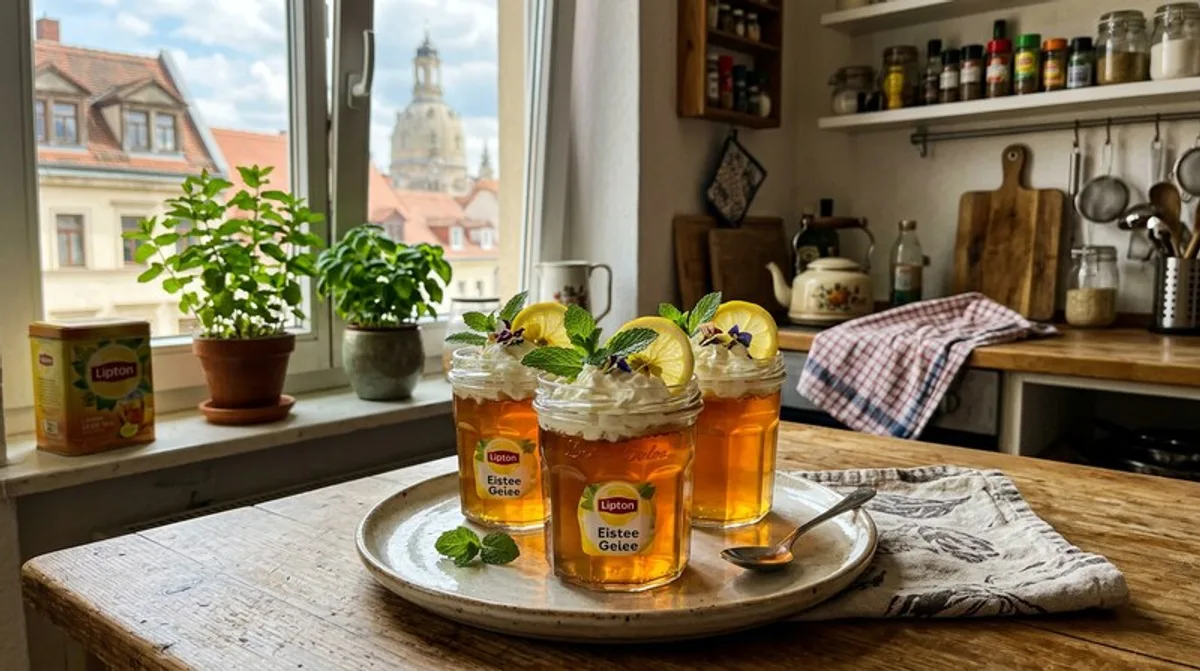 Cannabis Lipton Eistee-Gelee