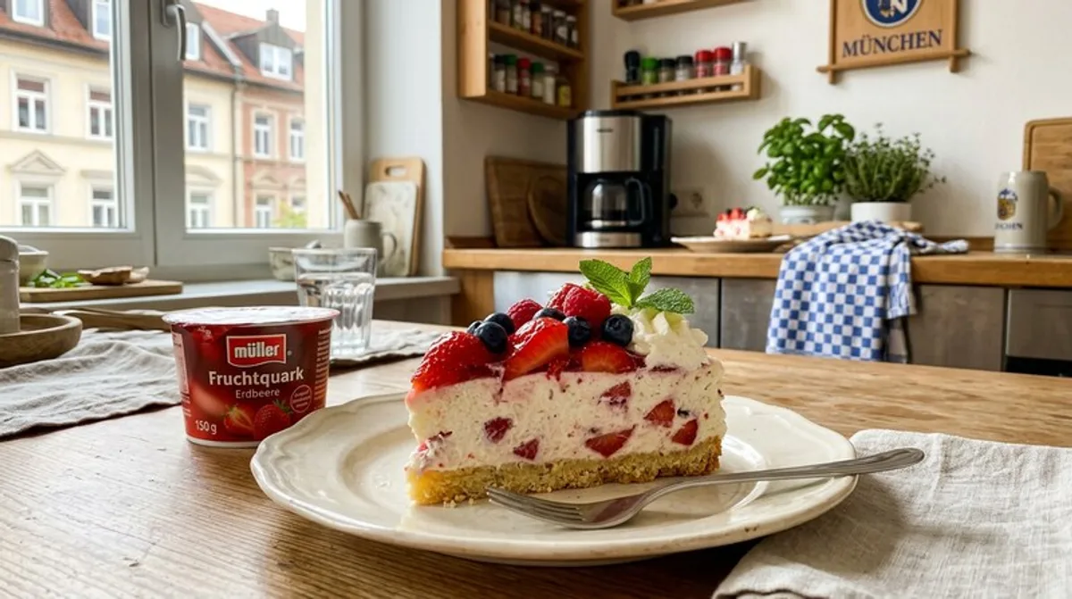 Cannabis Müller Fruchtquark-Torte