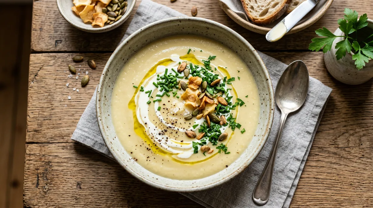 Cannabis Pastinaken-Birnen-Suppe