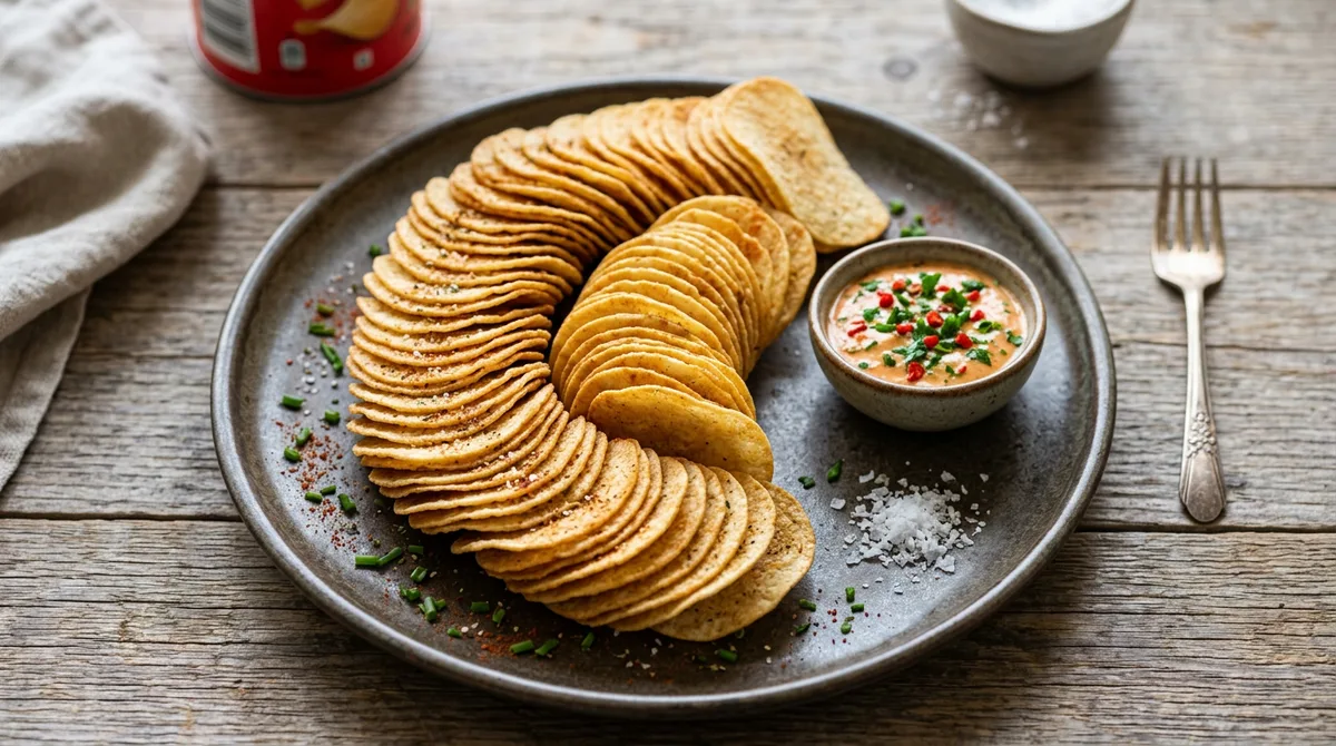 Cannabis Pringles Chips Nachbau — Würzige Stapelchips