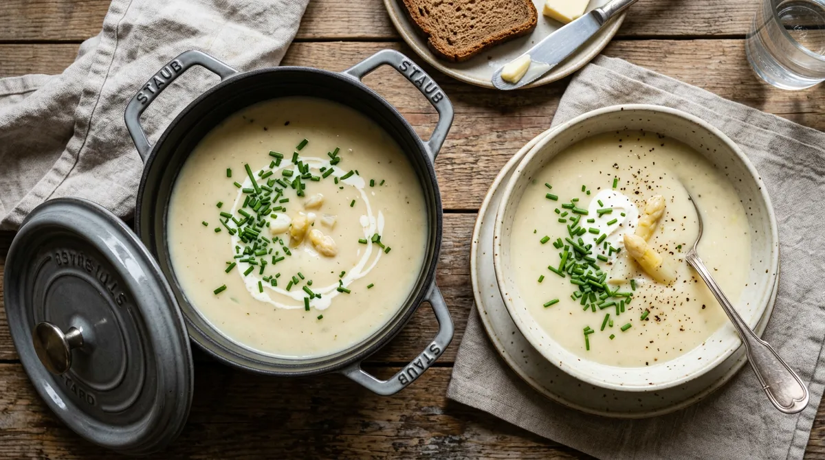 Cannabis Spargelcremesuppe