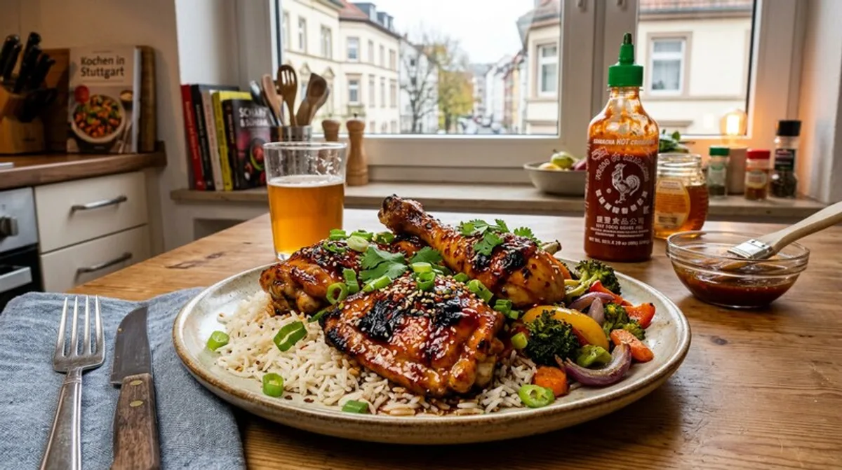 Cannabis Sriracha-Honig-Hähnchen