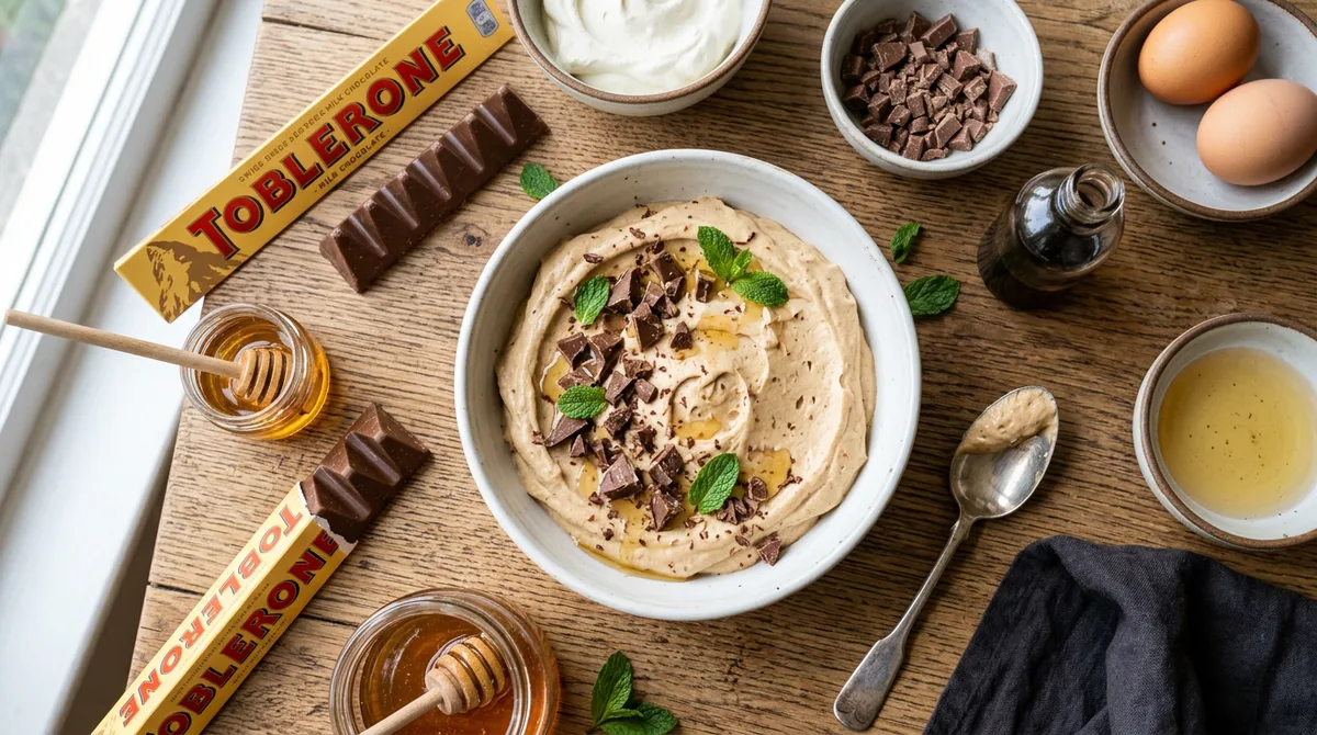 Cannabis Toblerone Honig-Mandel-Mousse