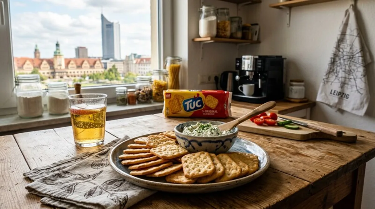 Cannabis TUC Salz-Cracker mit Dip