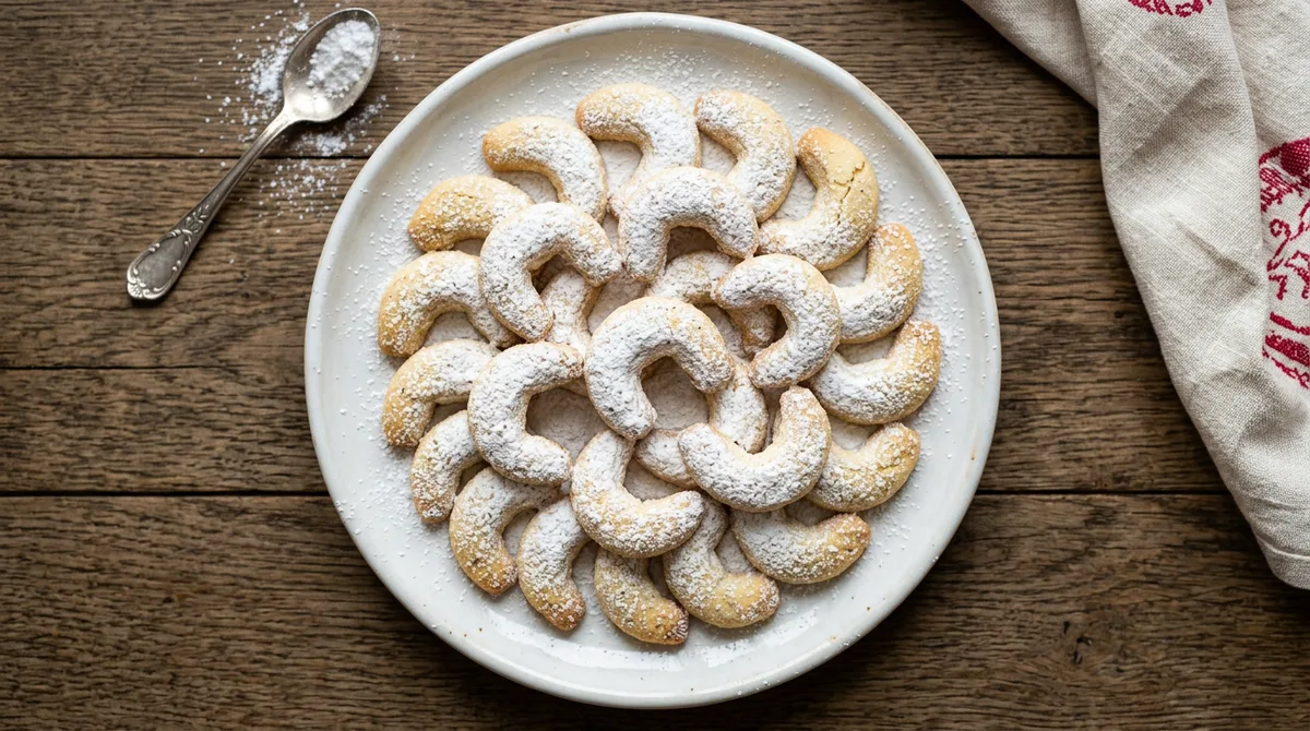 Cannabis Vanilla Crescent Cookies