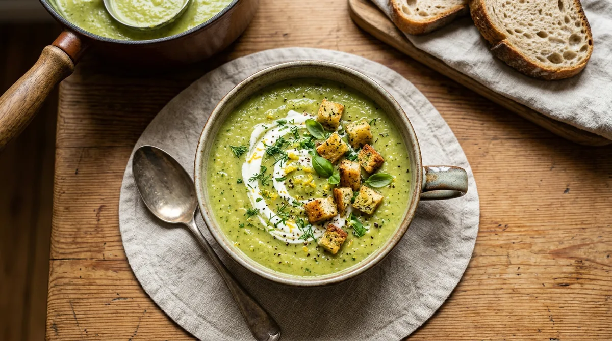 Cannabis Zucchinisuppe