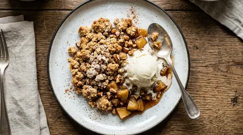 Cannabis-Apfel-Crumble