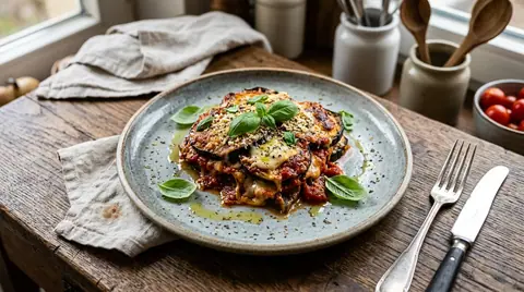 Cannabis Auberginen Parmigiana