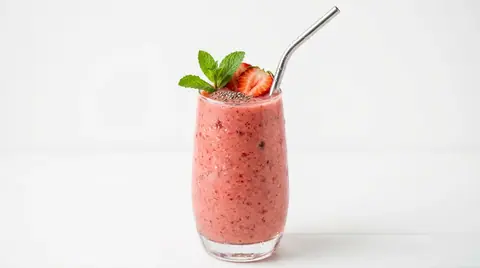 Cannabis Erdbeer-Smoothie