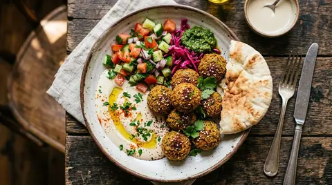 Cannabis-Falafel mit Cannabis-Tahini