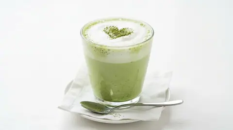 Cannabis-Green Tea Latte