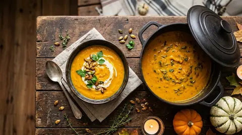 Cannabis-Halloween-Kürbissuppe