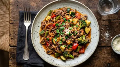 Keto-Cannabis-Hackfleischpfanne