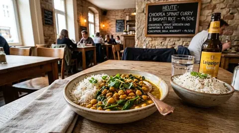 Kichererbsen Spinat Curry