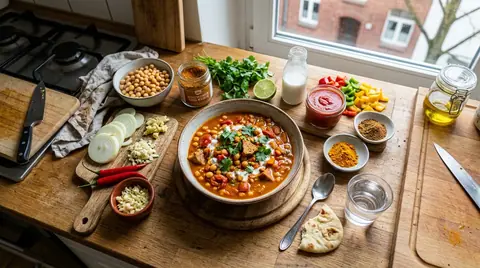 Cannabis Kichererbsen Tikka Masala
