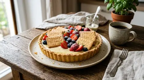 Cannabis Leibniz Butterkekse Tarte