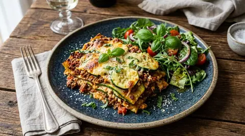 Low-Carb Cannabis-Lasagne