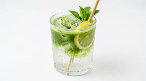 Cannabis Matcha-Limonade