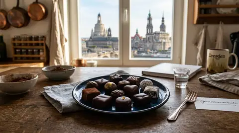 Cannabis Dunkle Pralinen