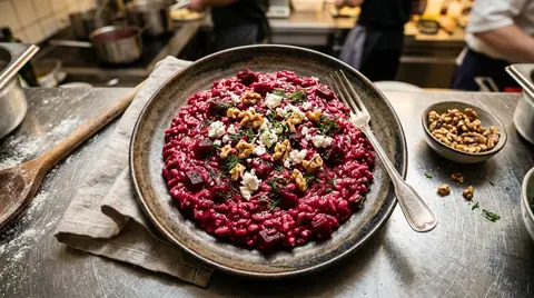 Cannabis Rote Bete Risotto