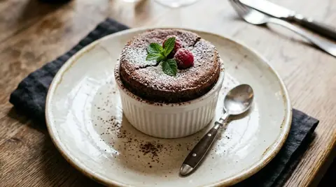 Cannabis-Schokoladen-Soufflé