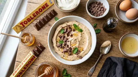 Cannabis Toblerone Honig-Mandel-Mousse