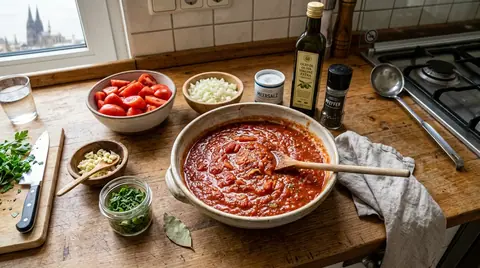 Cannabis Tomatensauce Basis