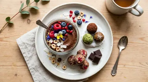 Cannabis-Datteln-Karamell-Bällchen