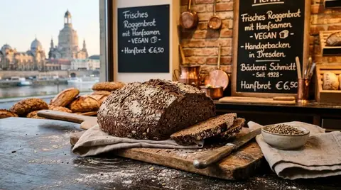 Veganes Hanf Roggenbrot