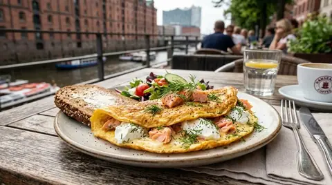 Waffeln mit Kompott Cannabis
